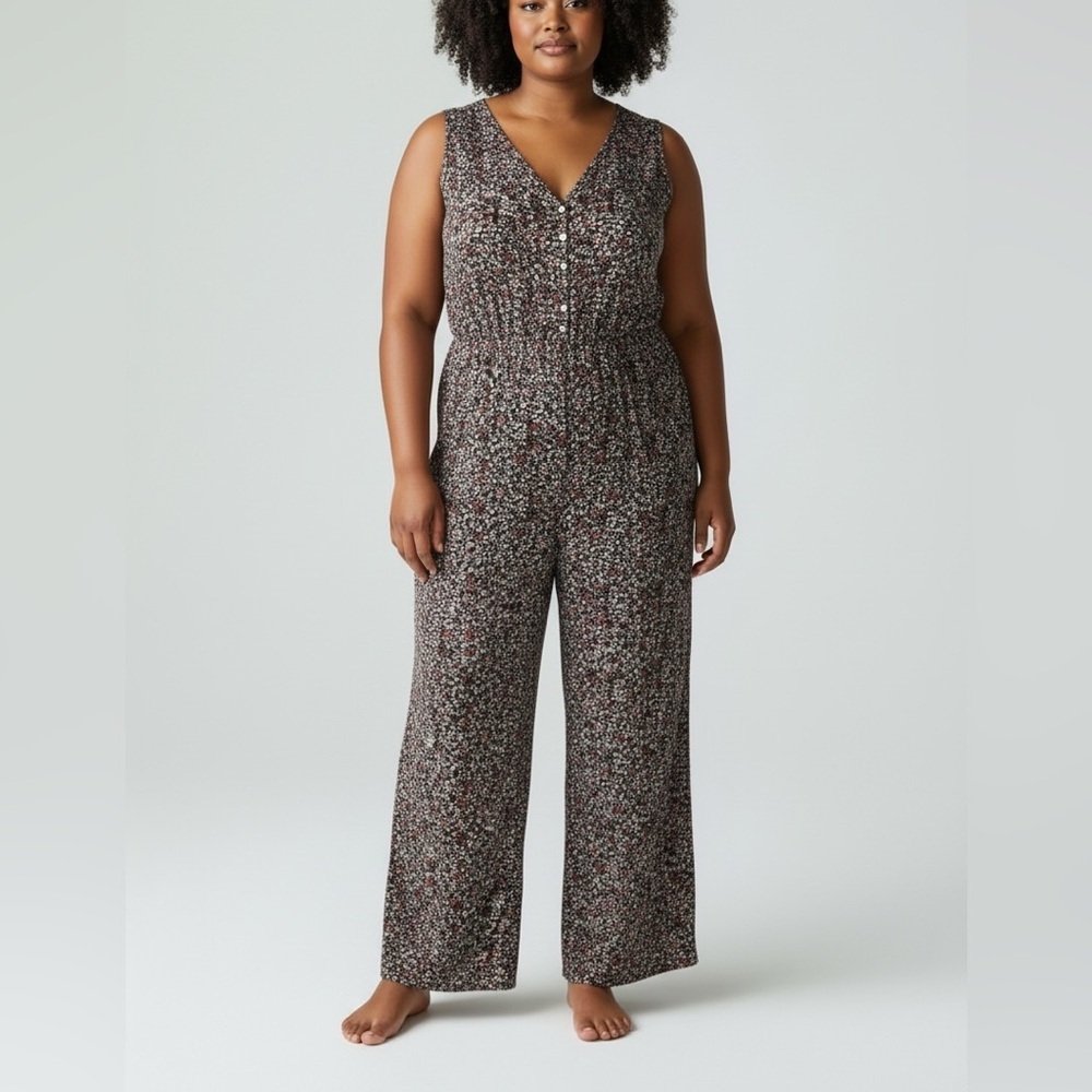 Dex Floral Cropped Jumpsuit